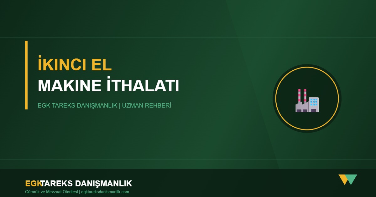 İkinci El Makine İthalatı Kapak