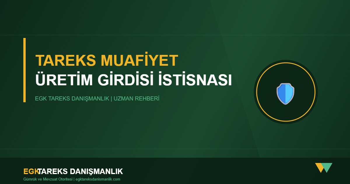 TAREKS Muafiyet Kapak